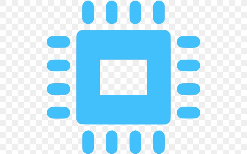 Clip Art Central Processing Unit Computer Memory, PNG, 512x512px, Central Processing Unit, Aqua, Area, Azure, Blue Download Free