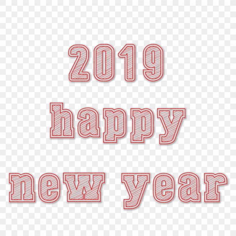 Happy New Year 2019 Transparent., PNG, 2000x2000px, Brand, Logo, Number, Pink, Pink M Download Free