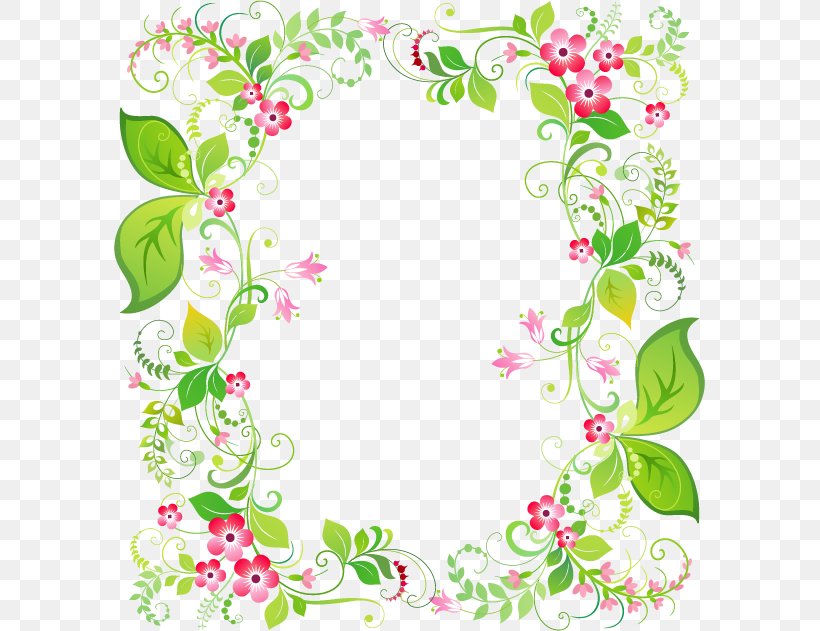 Picture Frame Flower Clip Art, PNG, 591x631px, Picture Frame, Area, Border, Branch, Drawing Download Free