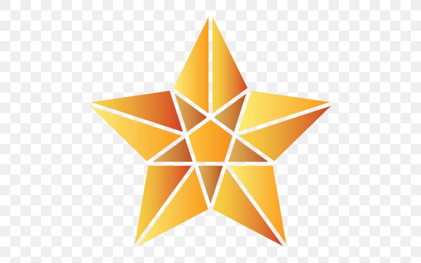 Polygonal Chain Star Polygon, PNG, 512x512px, Polygon, Geometry, Orange, Polygonal Chain, Star Download Free