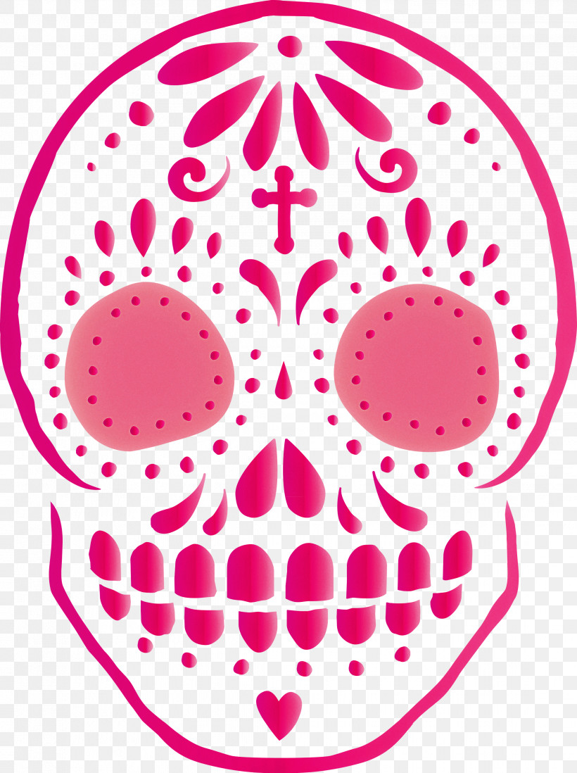 Sugar Skull, PNG, 2239x3000px, Sugar Skull, Calavera, Day Of The Dead, Drawing, Human Skull Download Free