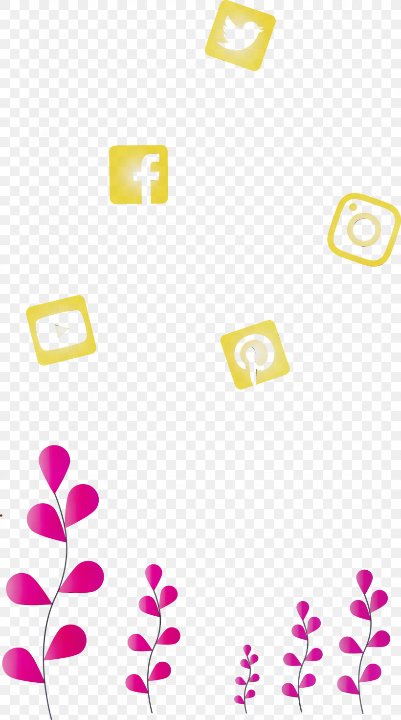 Yellow Text Pink Heart Font, PNG, 1672x3000px, Social Media Background, Heart, Paint, Petal, Pink Download Free