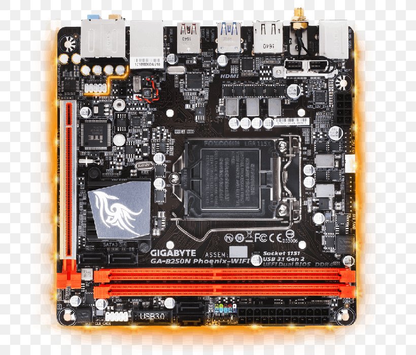 Mini-ITX Motherboard LGA 1151 CPU Socket Chipset, PNG, 700x700px, Miniitx, Chipset, Computer Component, Computer Hardware, Cpu Download Free