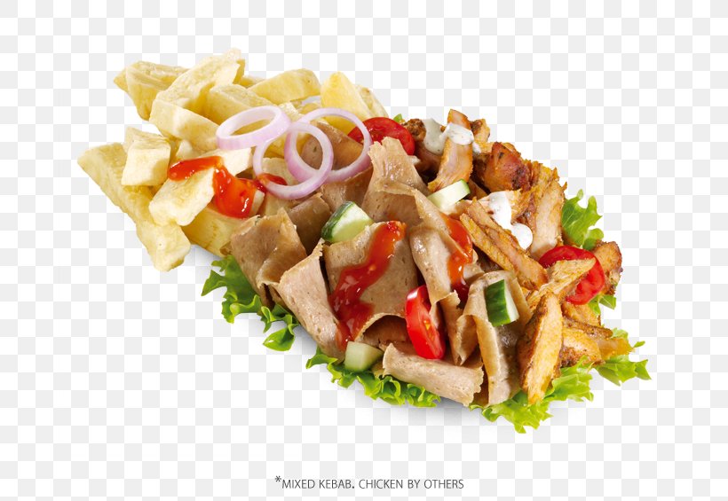 Doner Kebab French Fries Shish Kebab Pizza, PNG, 700x565px, Kebab, American Food, Chicken Meat, Chicken Tikka, Cuisine Download Free
