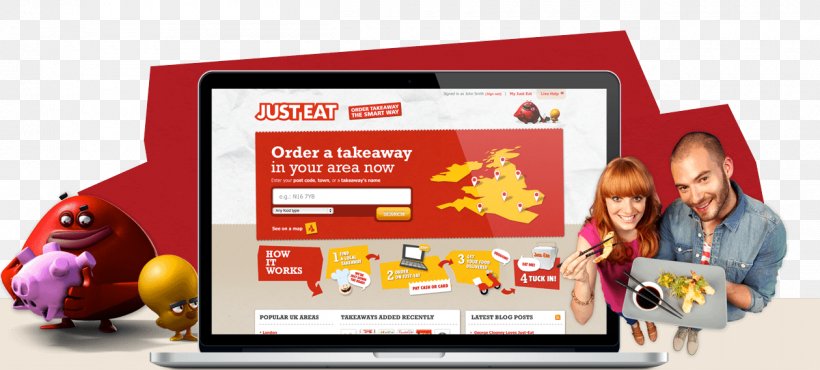 Take-out Just Eat Online Food Ordering Coupon Delivery, PNG, 1260x570px, Takeout, Advertising, Brand, Business, Company Download Free