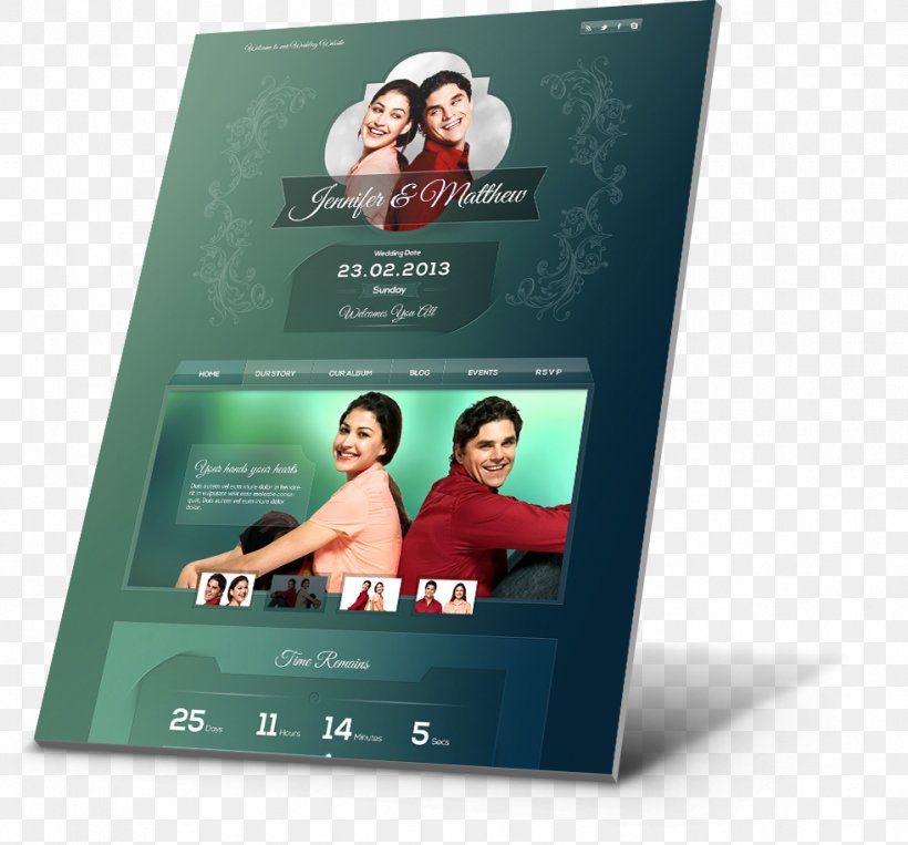 Wedding Invitation Responsive Web Design Marriage Personal Wedding Website, PNG, 982x914px, Wedding Invitation, Anniversary, Cascading Style Sheets, Ceremony, Convite Download Free