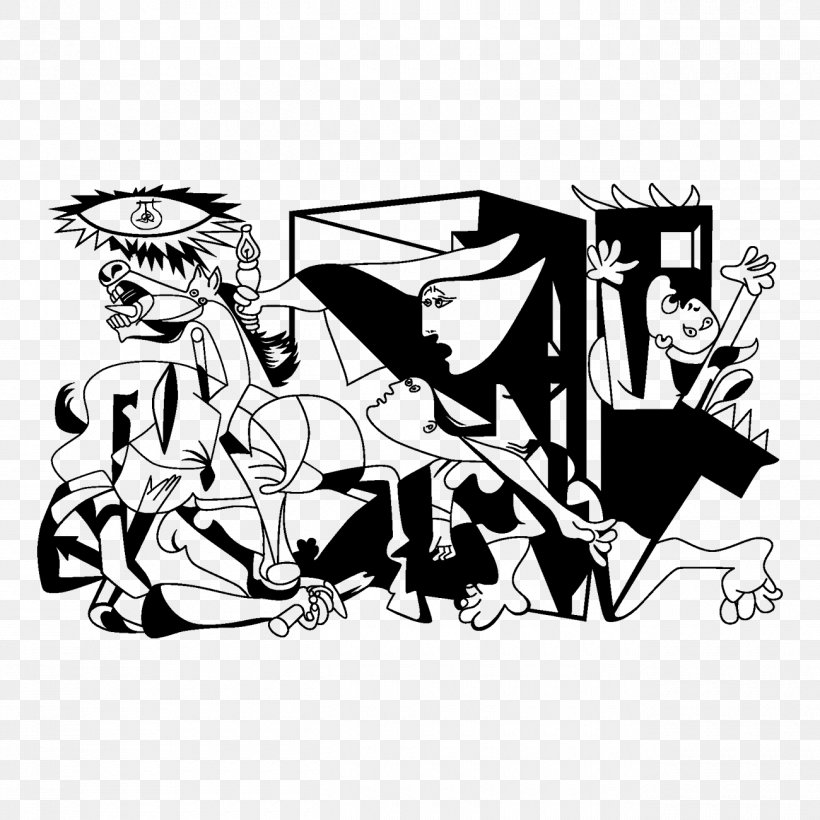 Guernica Painting Art Phonograph Record Canvas Print, PNG, 1300x1300px, Guernica, Art, Black, Black And White, Canvas Download Free