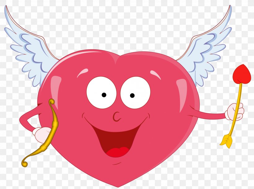 Cupid Valentine's Day Heart Clip Art, PNG, 2000x1487px, Watercolor, Cartoon, Flower, Frame, Heart Download Free