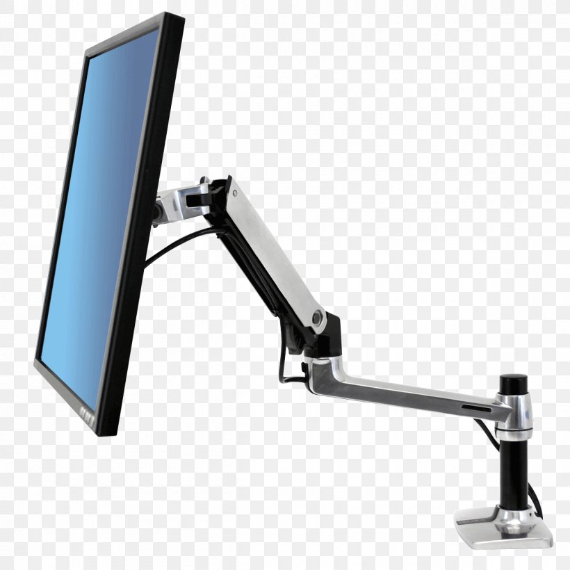 Ergotron LX HD Sit-Stand Desk Mount LCD Arm, PNG, 1200x1200px, Computer Monitors, Computer, Computer Monitor Accessory, Desk, Display Device Download Free