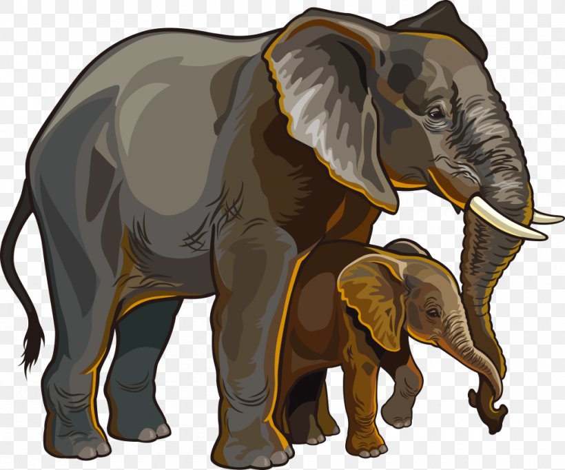 African Elephant Royalty-free Illustration, PNG, 1000x832px, African Elephant, Cattle Like Mammal, Drawing, Elephant, Elephants And Mammoths Download Free