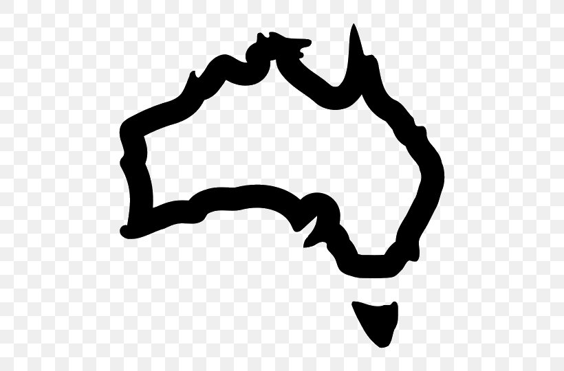 Australia Symbol Clip Art, PNG, 540x540px, Australia, Area, Black, Black And White, Diagram Download Free