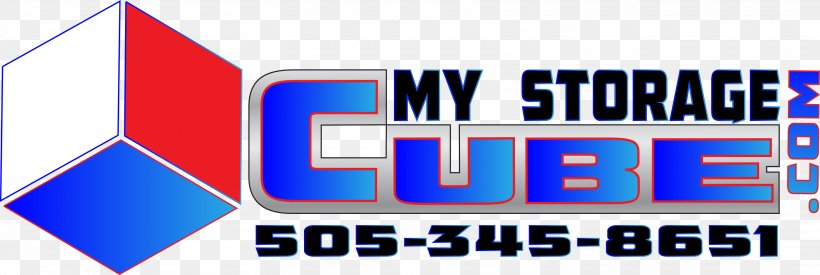 My Storage Cube Logo Brand, PNG, 3043x1023px, Logo, Albuquerque, Area, Blue, Brand Download Free
