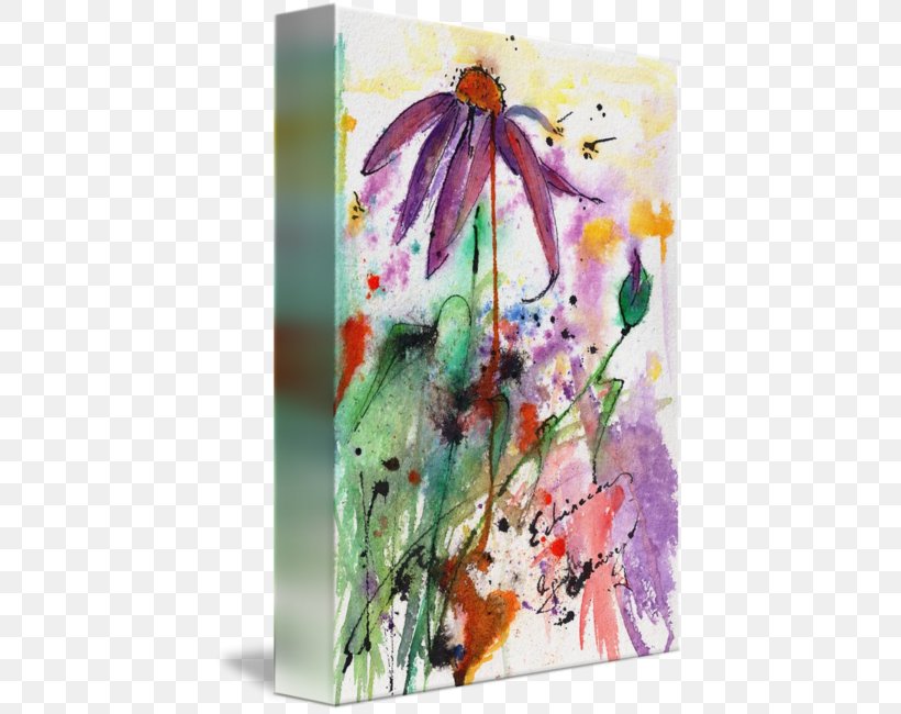 Watercolor Painting Canvas Print Floral Design, PNG, 427x650px, Watercolor Painting, Acrylic Paint, Art, Artwork, Butterfly Download Free