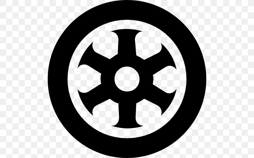 Car Wheel Icon Clip Art, PNG, 512x512px, Car, Alloy Wheel, Automotive Tire, Black And White, Monochrome Photography Download Free