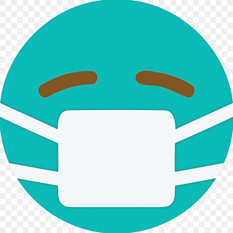 Emoji With Mask Corona Coronavirus, PNG, 3000x3000px, Emoji With Mask, Blue, Circle, Convid, Corona Download Free