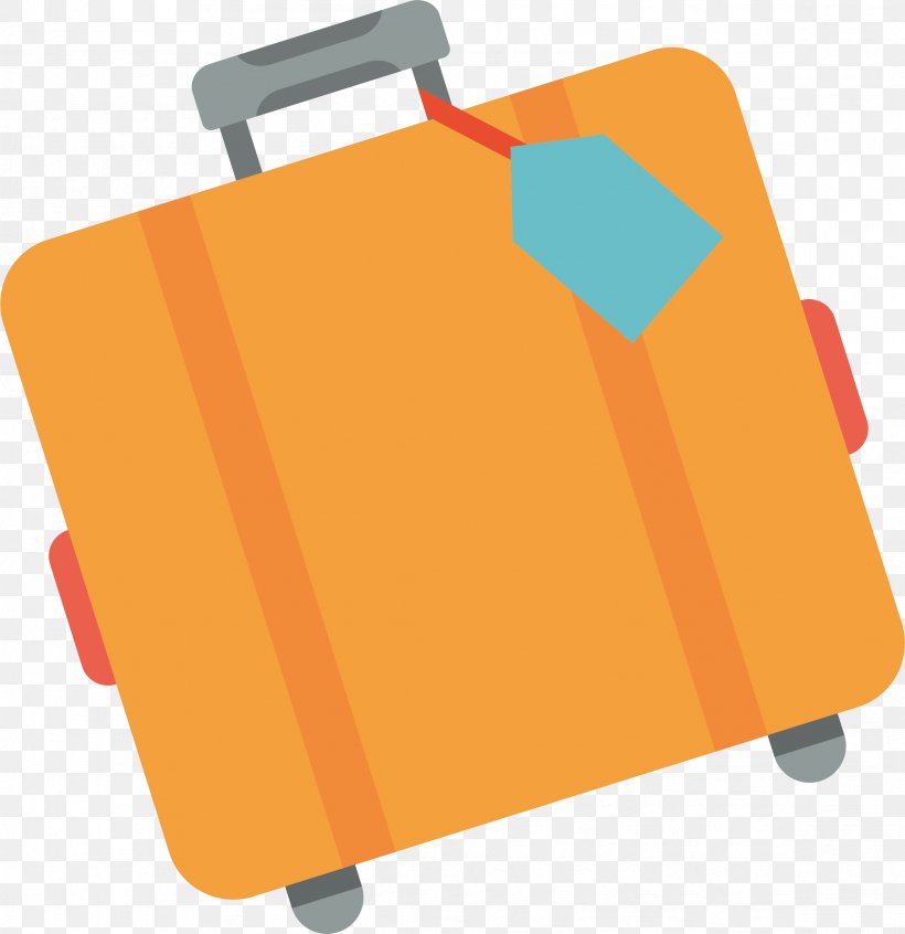 Suitcase Euclidean Vector, PNG, 2334x2410px, Suitcase, Baggage, Box, Cartoon, Orange Download Free