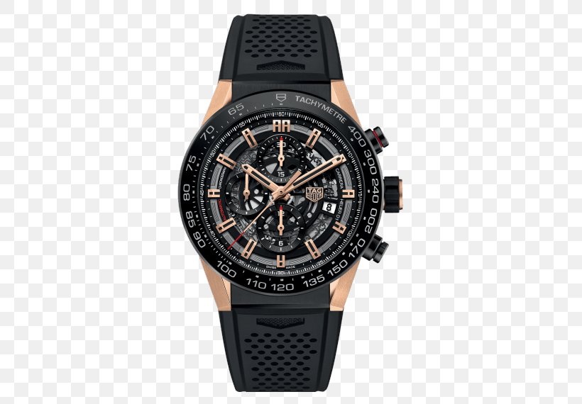 TAG Heuer Carrera Calibre 5 Chronograph Watch Gold, PNG, 570x570px, Tag Heuer Carrera Calibre 5, Automatic Watch, Brand, Chronograph, Colored Gold Download Free