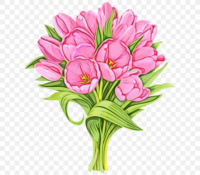 Flower Flowering Plant Plant Cut Flowers Pink, PNG, 634x719px, Watercolor, Bouquet, Cut Flowers, Flower, Flowering Plant Download Free