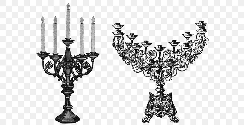 Light Fixture Candelabra Candlestick, PNG, 600x420px, Light Fixture, Antique, Black And White, Candelabra, Candle Download Free