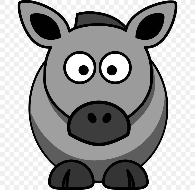 Cartoon Donkey Clip Art, PNG, 672x800px, Cartoon, Animation, Art, Black And White, Cattle Like Mammal Download Free