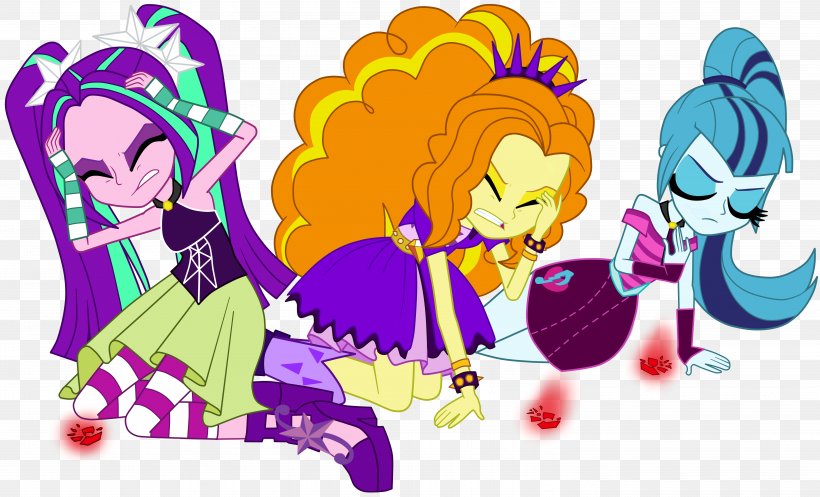 My Little Pony The Dazzlings Welcome To The Show Bienvenidos Al Show, PNG, 5890x3573px, Pony, Art, Bienvenidos Al Show, Cartoon, Dazzlings Download Free