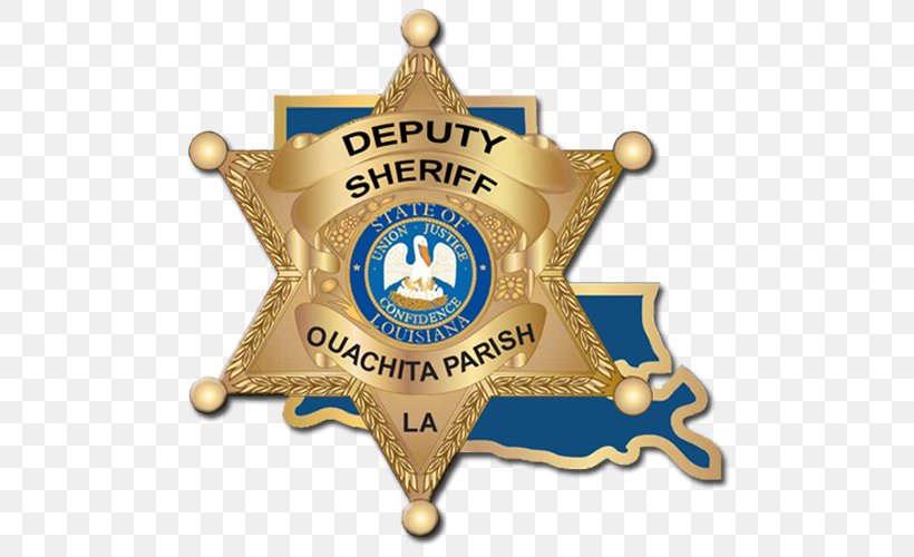 Calcasieu Parish, Louisiana Ouachita Parish Sheriff's Office Jackson Parish, Louisiana Calcasieu Parish Sheriff's Office, PNG, 500x500px, Sheriff, Arrest, Badge, Christmas Ornament, Emblem Download Free