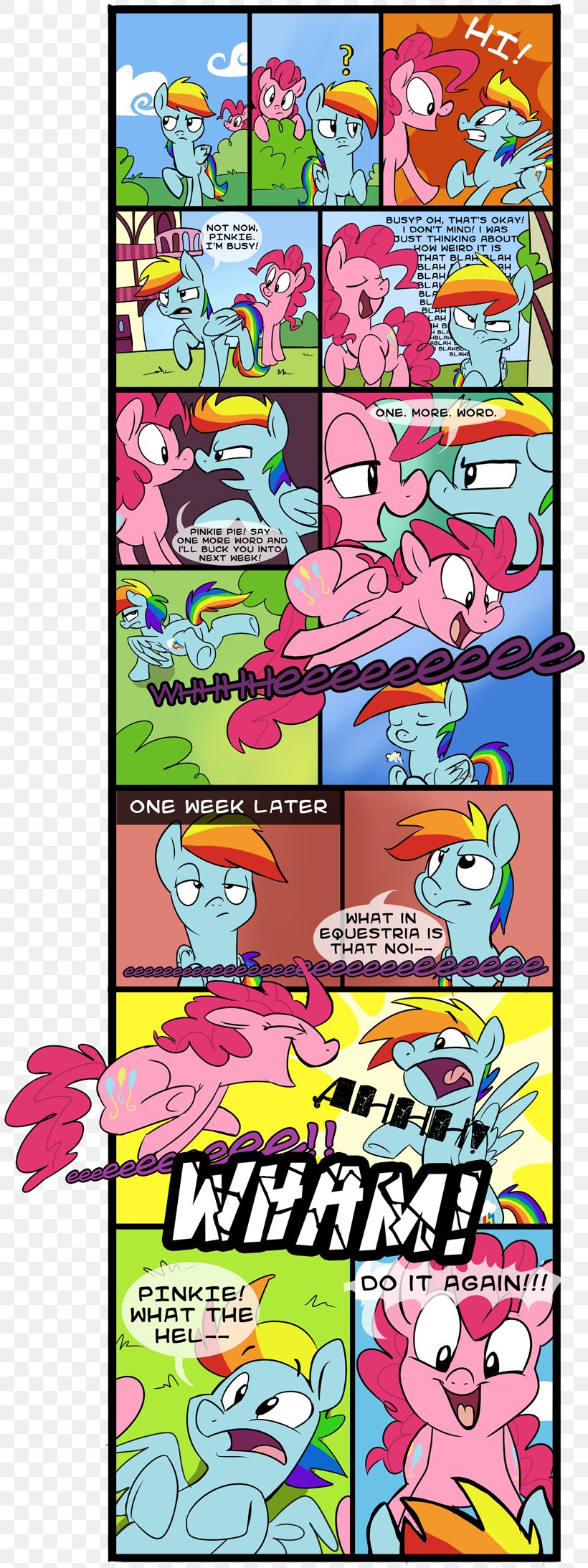 Comics Pinkie Pie Rainbow Dash Pony Fluttershy, PNG, 820x2187px, Comics, Area, Art, Cartoon, Character Download Free