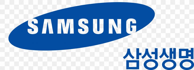 Logo Samsung Group Samsung Electronics Samsung Life Insurance, PNG, 2391x865px, Logo, Area, Blue, Brand, Corporate Identity Download Free
