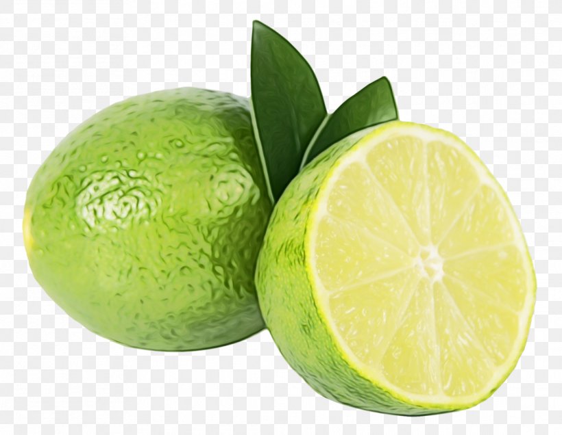 Persian Lime Key Lime Lime Citrus Sweet Lemon, PNG, 1114x865px, Watercolor, Citrus, Food, Fruit, Key Lime Download Free