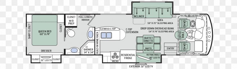 Car Floor Plan Campervans Halo Autosports Tiffin Motor Homes, Inc., PNG, 1300x380px, Car, Area, Campervans, Caravan, Fifth Wheel Coupling Download Free