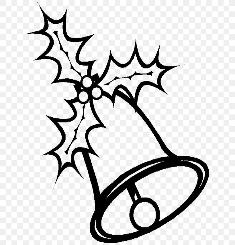 Christmas Jingle Bell Coloring Book Clip Art, PNG, 649x856px, Christmas, Artwork, Bell, Black And White, Branch Download Free