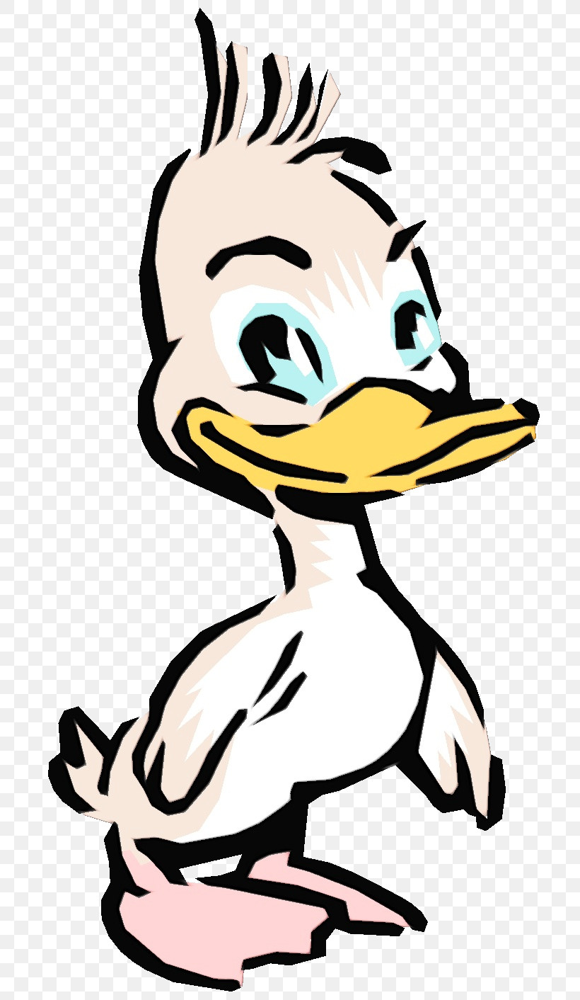 Duck Cartoon Black & White / M Beak, PNG, 708x1412px, Watercolor, Beak, Black White M, Cartoon, Duck Download Free