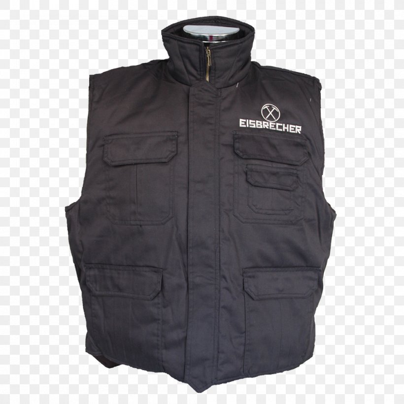 Gilets Jacket Sleeve Black M, PNG, 1000x1000px, Gilets, Black, Black M, Jacket, Outerwear Download Free