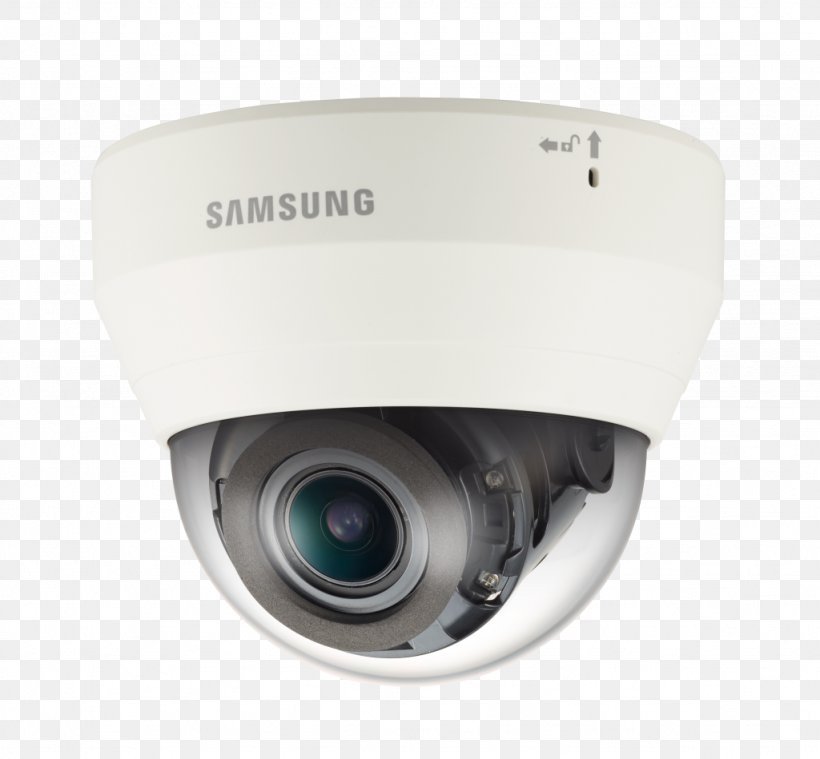Samsung QND-7080R 4MP IR H.265 Indoor Dome IP Security Camera IP Camera Closed-circuit Television Hanwha Techwin Samsung WiseNet Q QND-7080R, PNG, 1024x949px, Ip Camera, Camera, Camera Lens, Cameras Optics, Closedcircuit Television Download Free