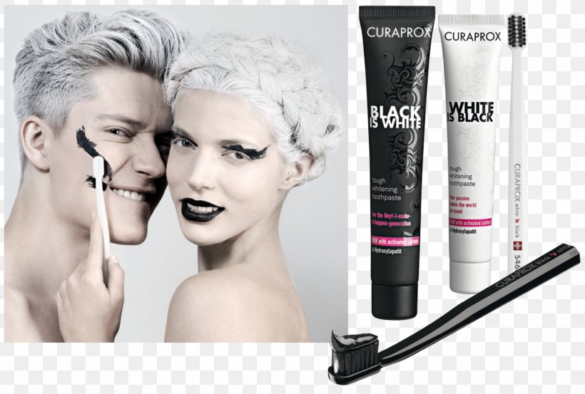 CURAPROX White Is Black Toothpaste + Toothbrush Set Human Tooth, PNG, 2177x1470px, Toothpaste, Beauty, Brand, Cheek, Cosmetics Download Free