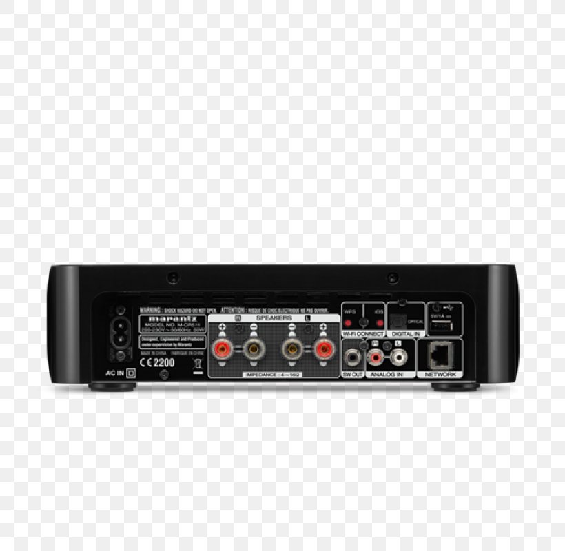 Marantz Melody Stream M-CR510 / M-CR511 AV Receiver Marantz M-CR603 Audio, PNG, 800x800px, Av Receiver, Amplifier, Aparelho De Som, Audio, Audio Equipment Download Free
