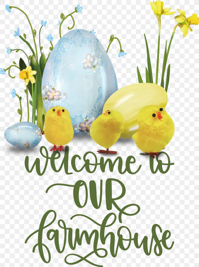 Welcome To Our Farmhouse Farmhouse, PNG, 2243x3000px, Farmhouse, Beak, Easter Egg, Flower, Fruit Download Free
