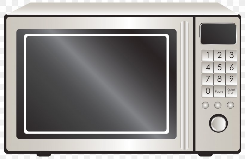 Microwave Ovens Clip Art, PNG, 4000x2598px, Microwave Ovens, Can Stock Photo, Drawing, Home Appliance, Kitchen Download Free