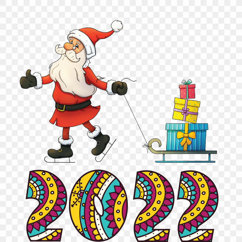 2022 Happy New Year 2022 New Year 2022, PNG, 3000x2998px, Happy New Year, Christmas Ornament M, Drawing, Holiday, Language Download Free