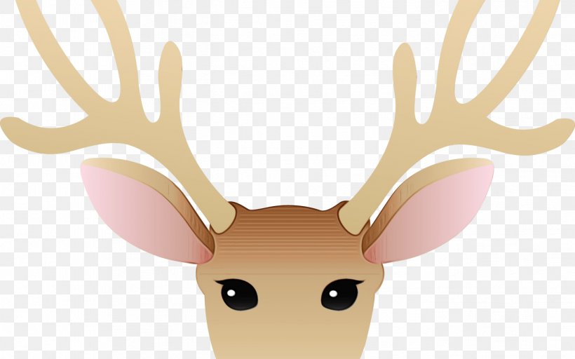 Pink Background, PNG, 1368x855px, Deer, Antler, Cartoon, Drawing, Ear Download Free