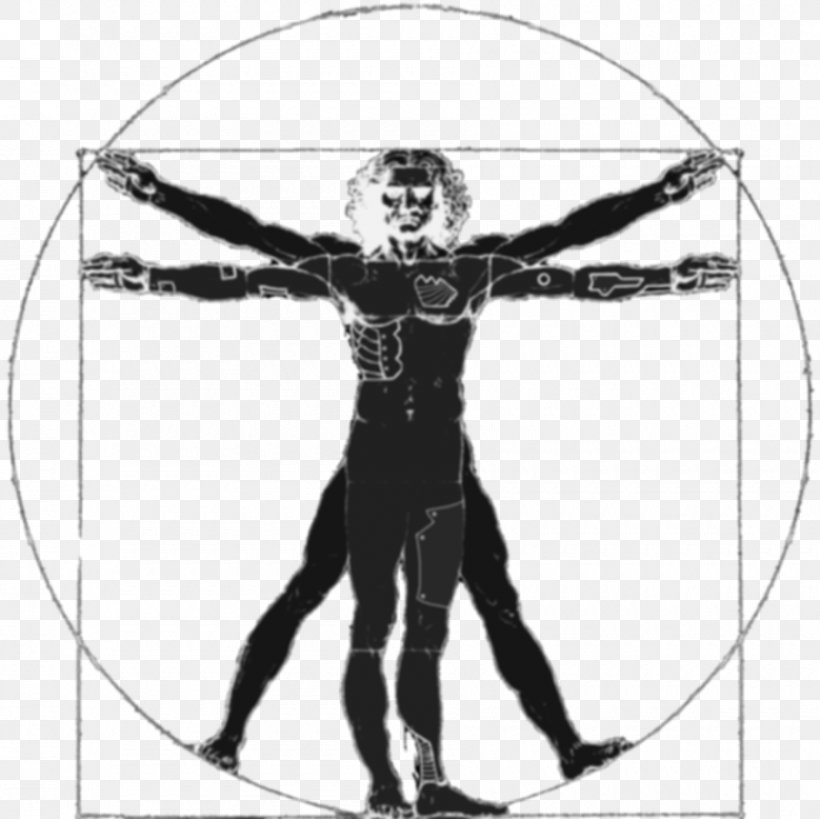 Vitruvian Man Silhouette, PNG, 900x899px, Vitruvian Man, Arm, Art, Black And White, Drawing Download Free