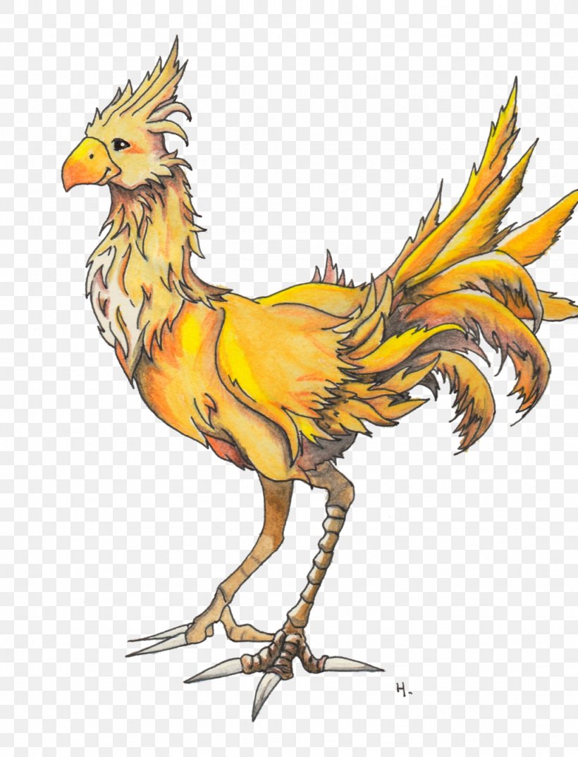 Final Fantasy VII Chocobo Kingdom Hearts Square Enix Co., Ltd., PNG, 1024x1342px, Final Fantasy Vii, Art, Beak, Bird, Chicken Download Free