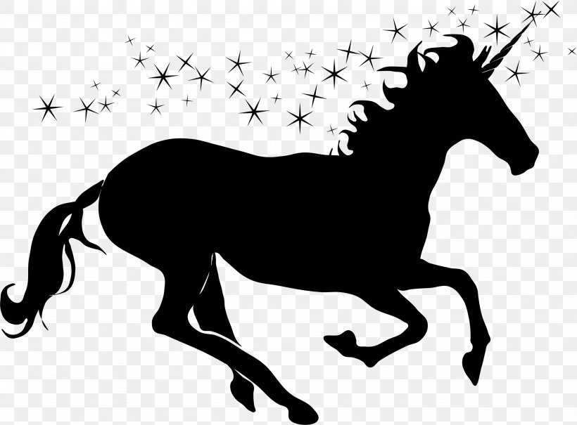 Horse Unicorn Clip Art, PNG, 2254x1664px, Horse, Autocad Dxf, Black And White, Bridle, Colt Download Free