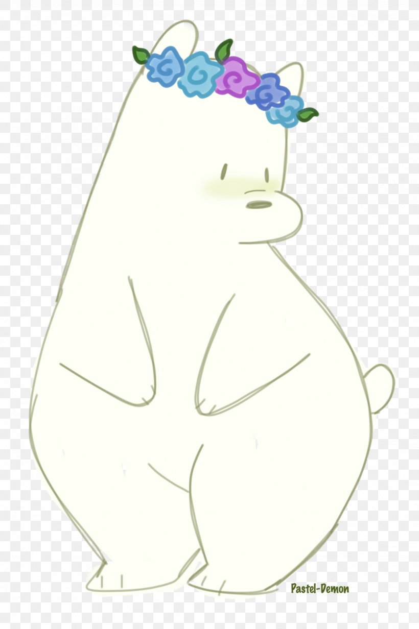 Ice Bear Cartoon Illustration Drawing, PNG, 1024x1539px, Watercolor, Cartoon, Flower, Frame, Heart Download Free