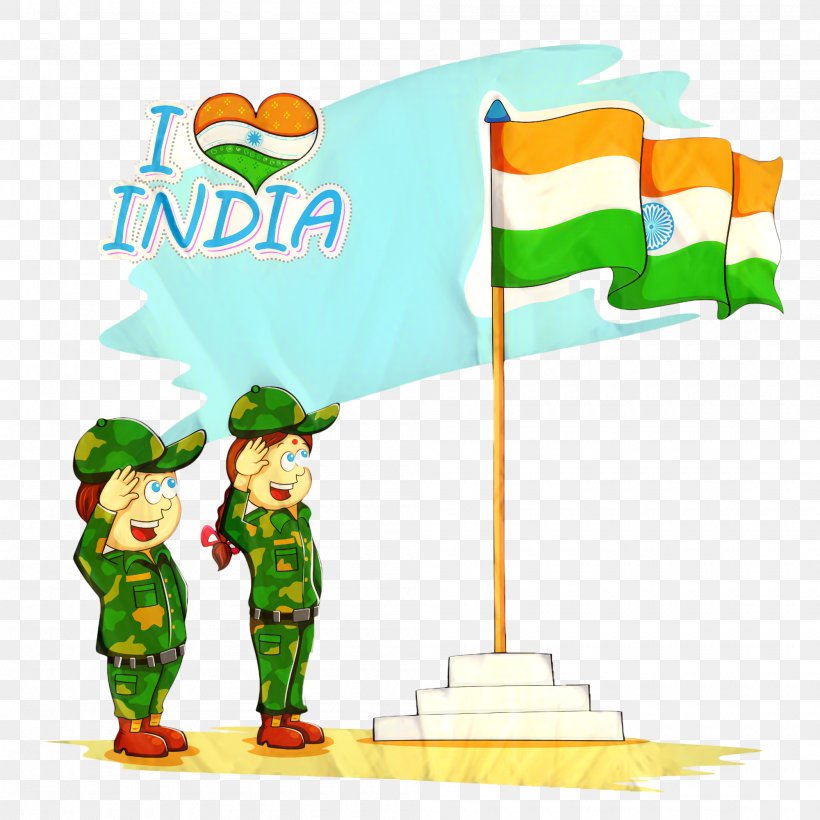 India Independence Day Indian Flag, PNG, 2000x2000px, India Independence Day,  Cartoon, Child, Drawing, Flag Of India