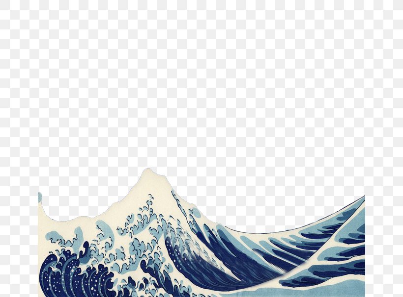 The Great Wave Off Kanagawa Japan Desktop Wallpaper Art Printmaking, PNG, 666x606px, Great Wave Off Kanagawa, Aqua, Art, Giphy, Hokusai Download Free