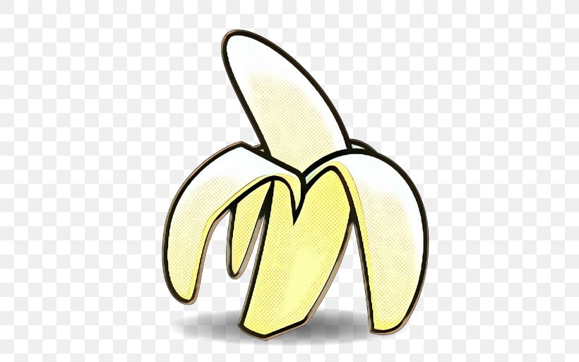 Yellow Clip Art Plant Leaf Banana, PNG, 512x512px, Pop Art, Banana, Banana Family, Fruit, Leaf Download Free