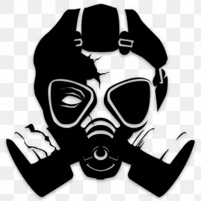 Gas Mask - Bumper Sticker Wall Decal Polyvinyl Chloride PNG