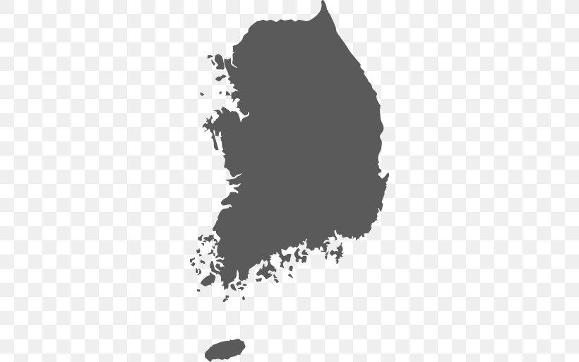 South Korea Royalty-free Korean Peninsula Clip Art, PNG, 512x512px, South Korea, Black, Black And White, Korea, Korean Peninsula Download Free