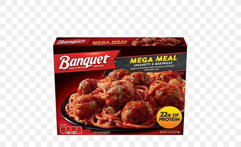 Spaghetti With Meatballs Pasta Meal Dinner, PNG, 500x500px, Meatball, Animal Source Foods, Banquet, Convenience Food, Cuisine Download Free